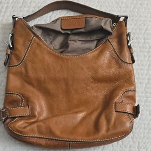 Michael Kors Brown Leather Hobo Bag